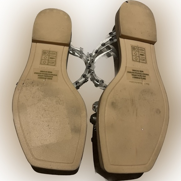 Dolce Vita Crystal Vinyl Sandal 🩴 Size 7 - Picture 2 of 3